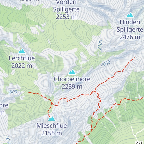 Map of Chörbelihore