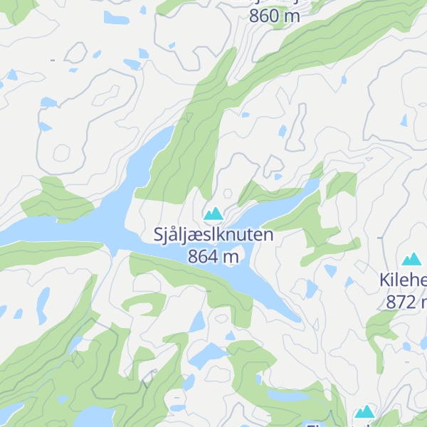 Map of Sjåljæslknuten