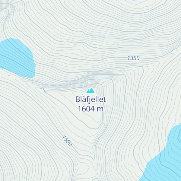 Map of Blåfjellet