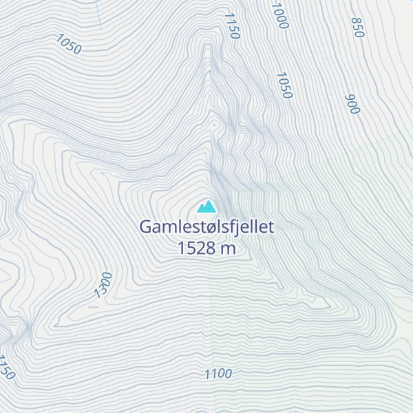 Map of Gamlestølsfjellet