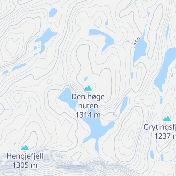 Map of Den høge nuten