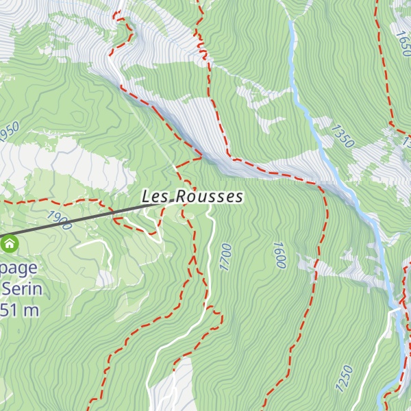 Map of Bâtiment bourgeoisial des Rousses