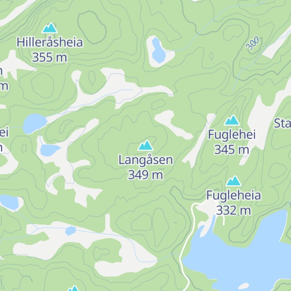 Map of Langåsen