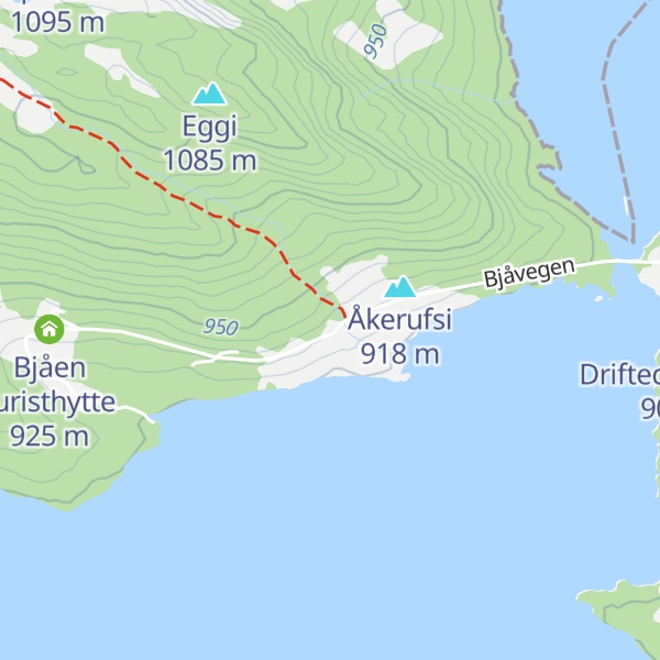 Map of Bjåen Turistheim