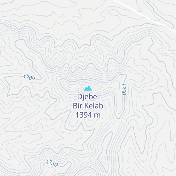 Map of Djebel Bir Kelab