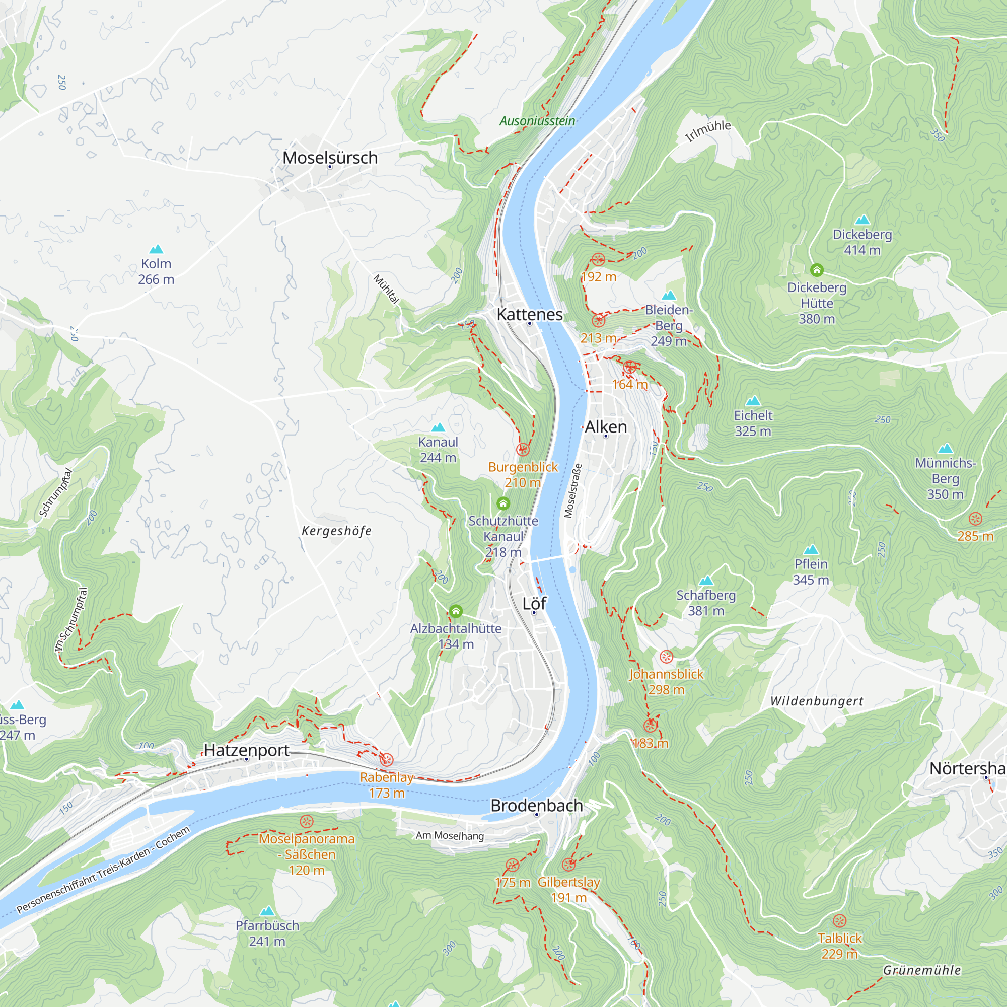 Schutzhütte Kanaul map