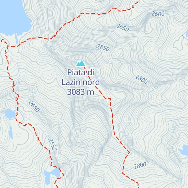 Map of Piata di Lazin