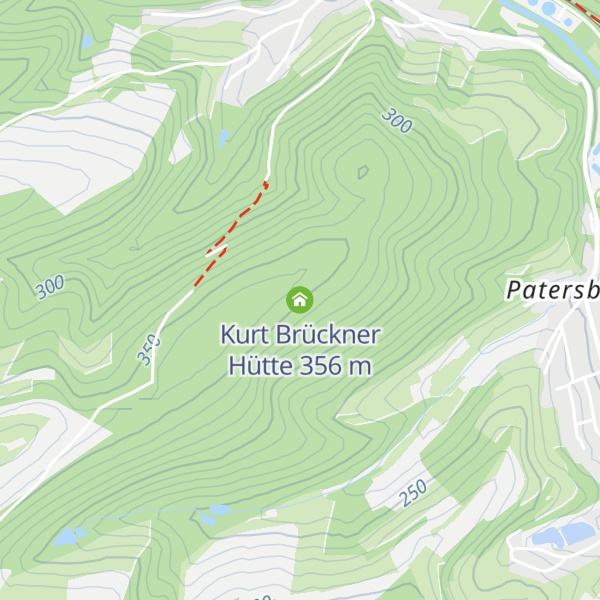 Map of Kurt Brückner Hütte