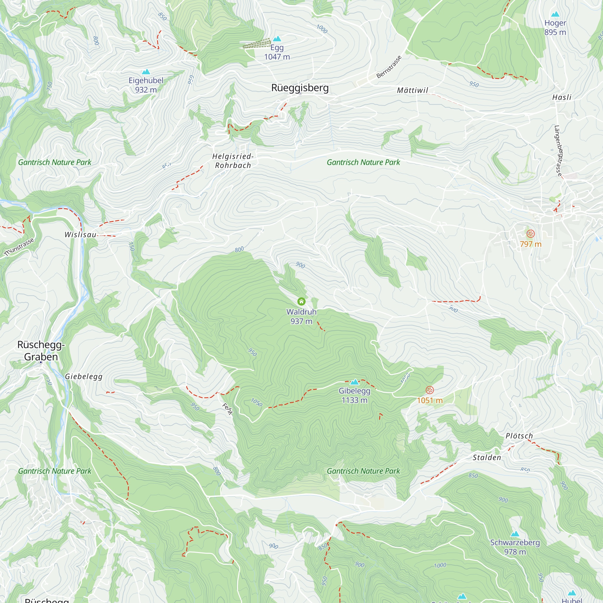 Waldruh map