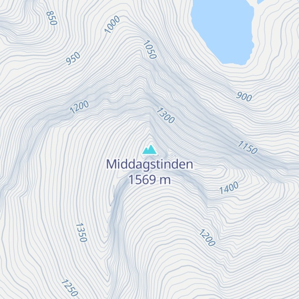 Map of Middagstinden