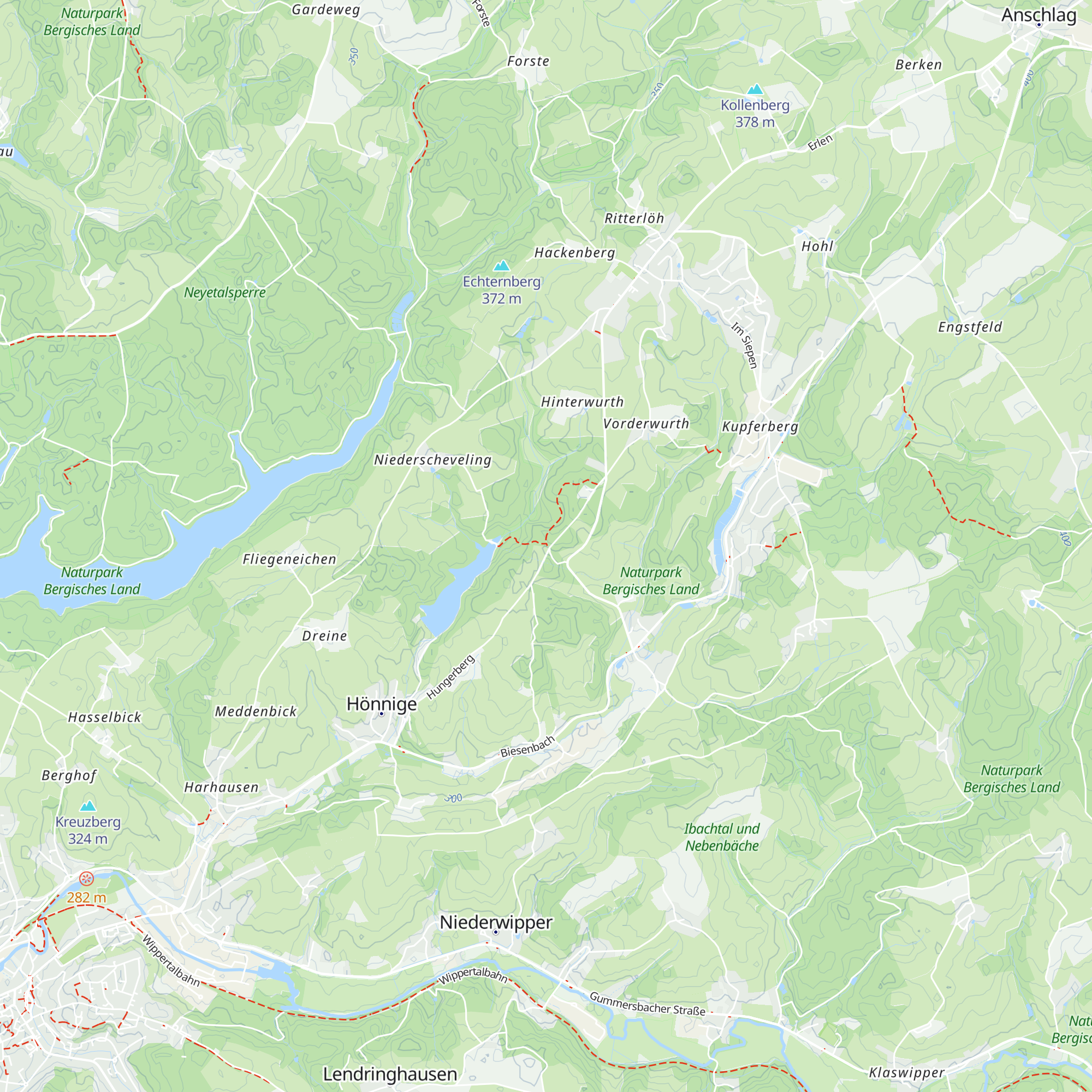 Schutzhütte Silbersee map
