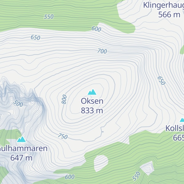 Map of Oksen