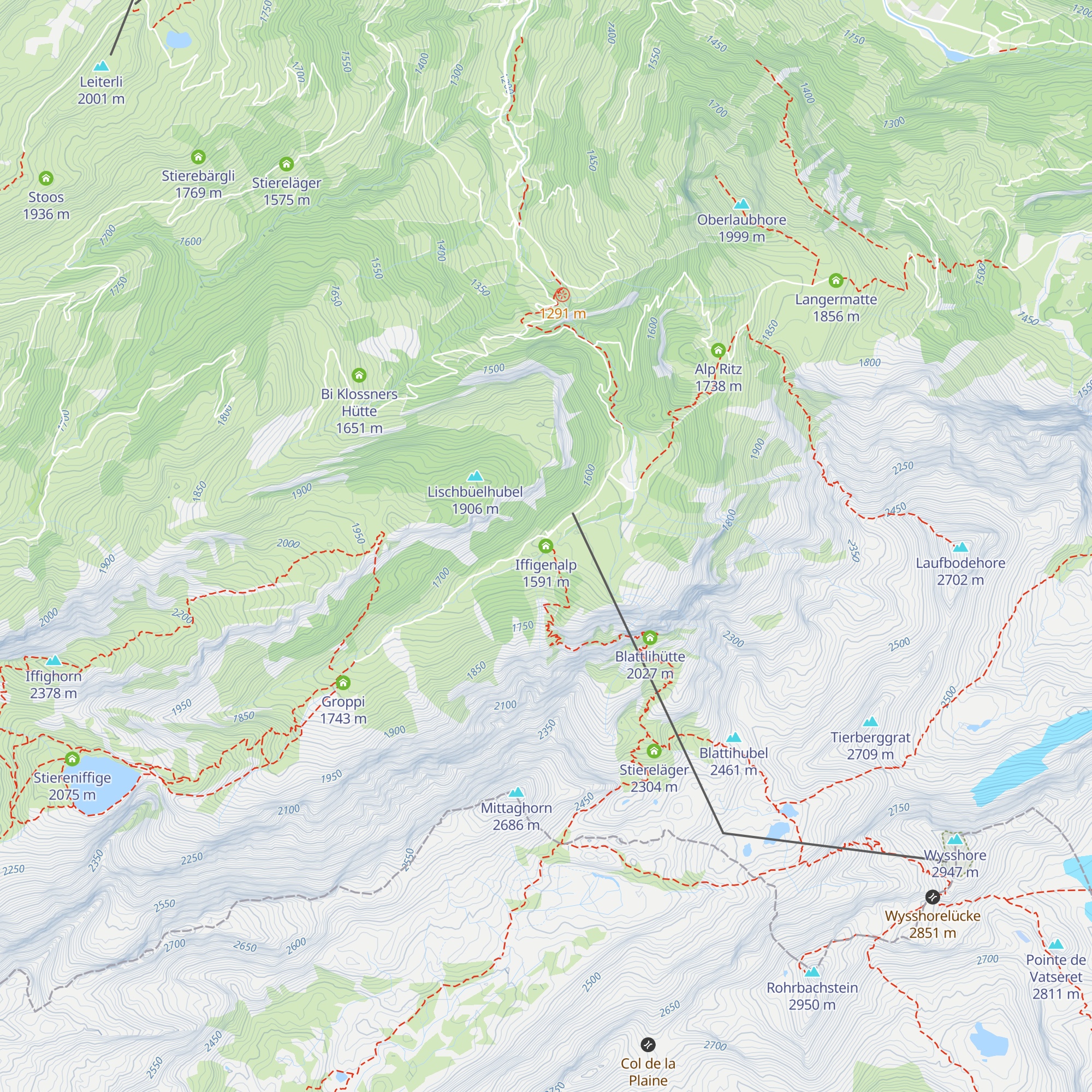 Iffigenalp map
