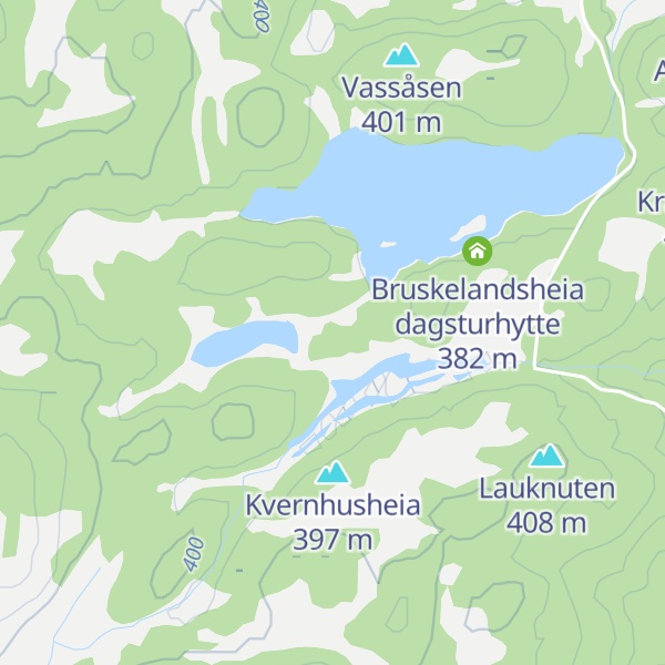 Map of Frem-hytta/Bruskelandsheia dagsturhytte