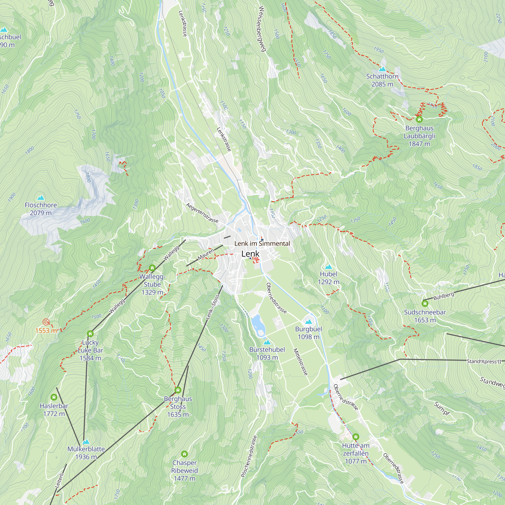 Verkehrsbüro Lenk map