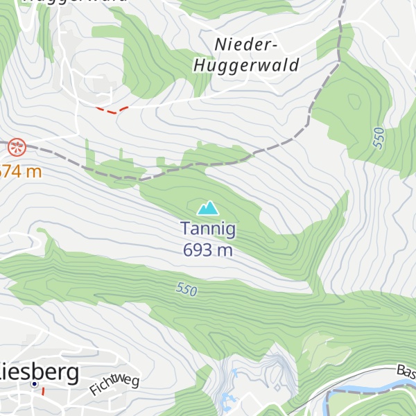 Map of Tannig