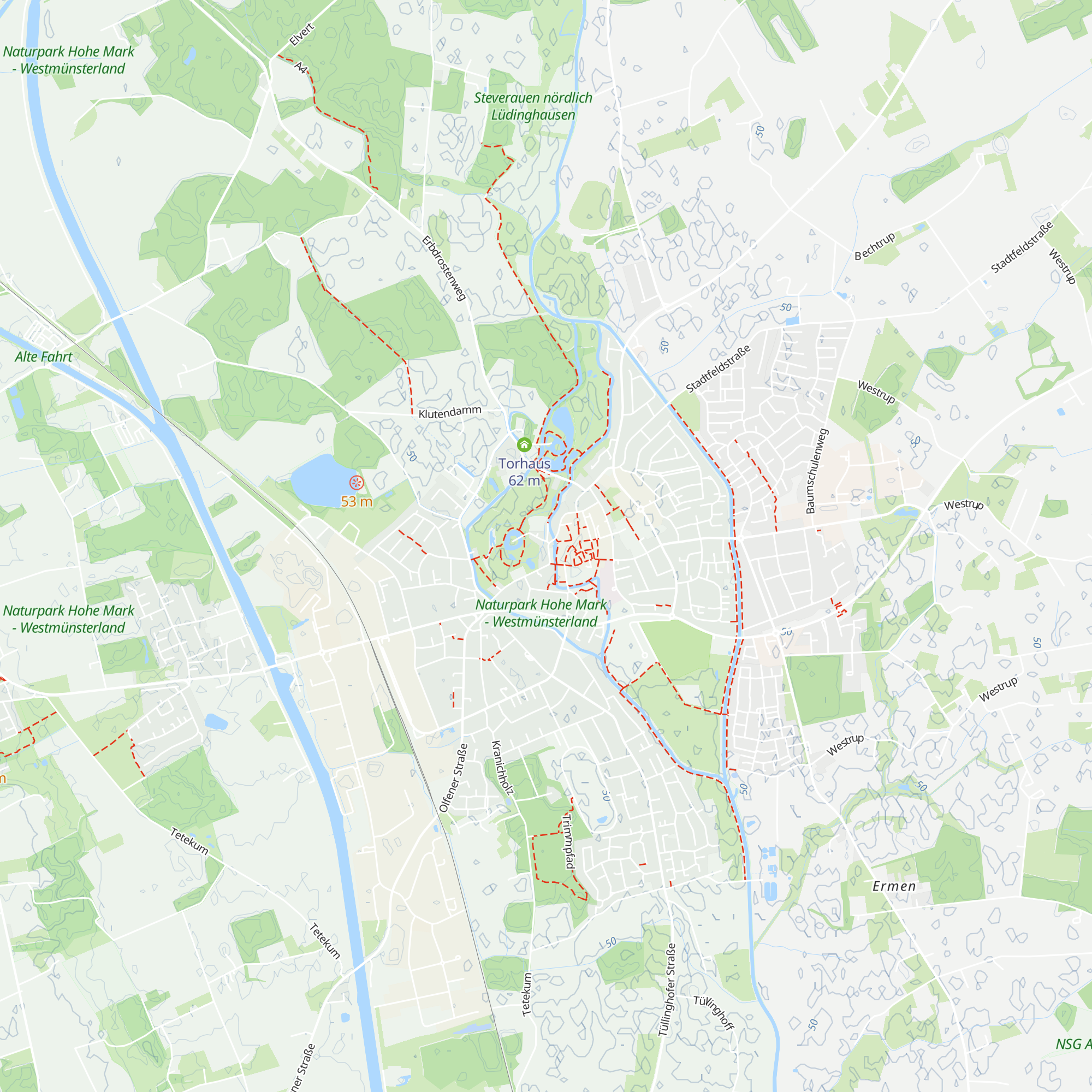 Lüdinghausen Marketing map