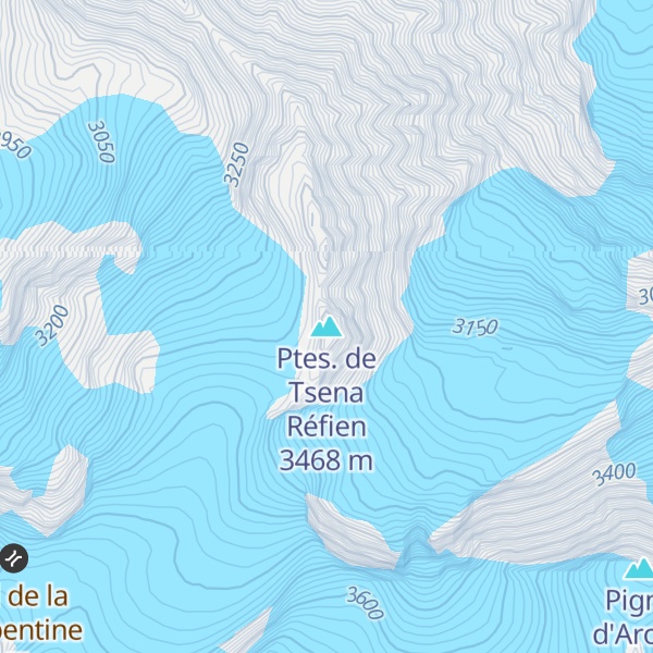 Map of Ptes. de Tsena Réfien