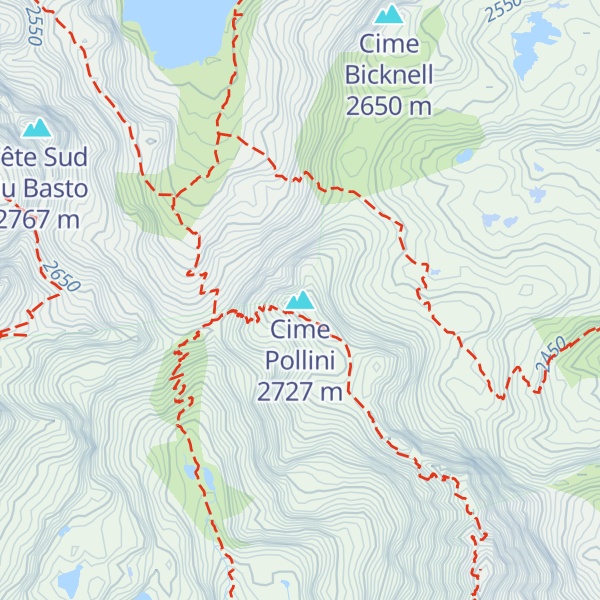 Map of Cime Pollini