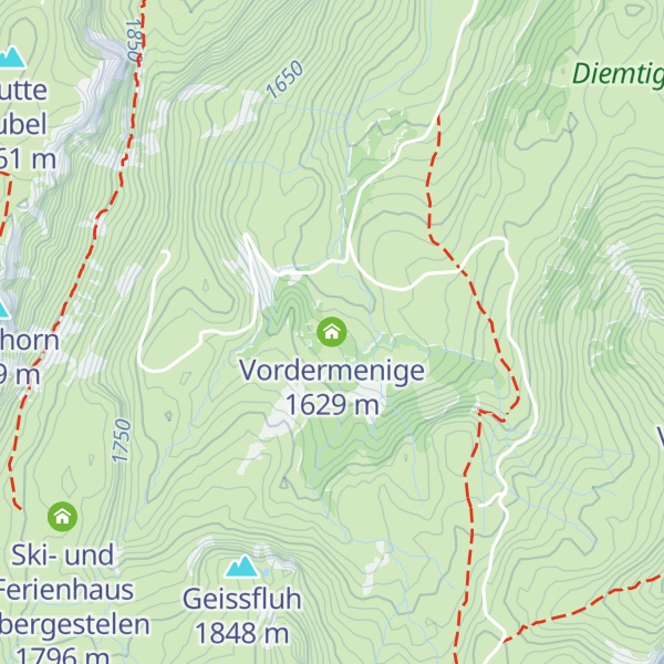 Map of Vordermenige