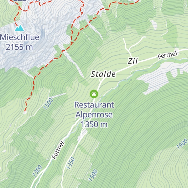 Map of Restaurant Alpenrose
