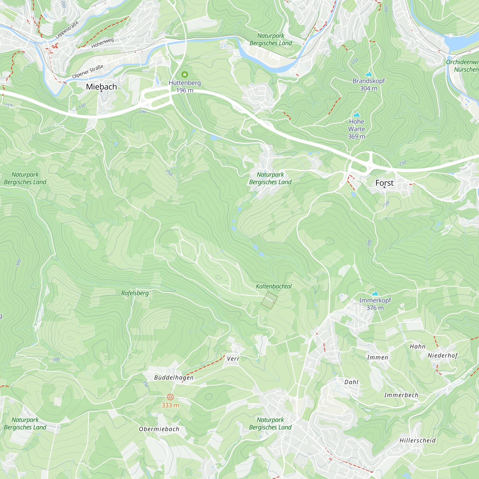 In der Hüttenweihern map