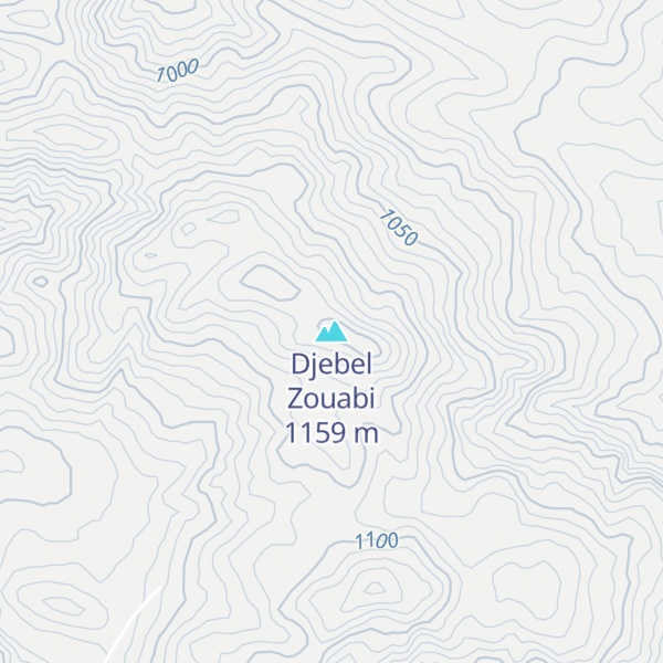 Map of Djebel Zouabi