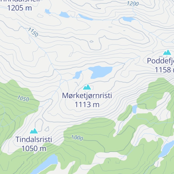 Map of Mørketjørnristi