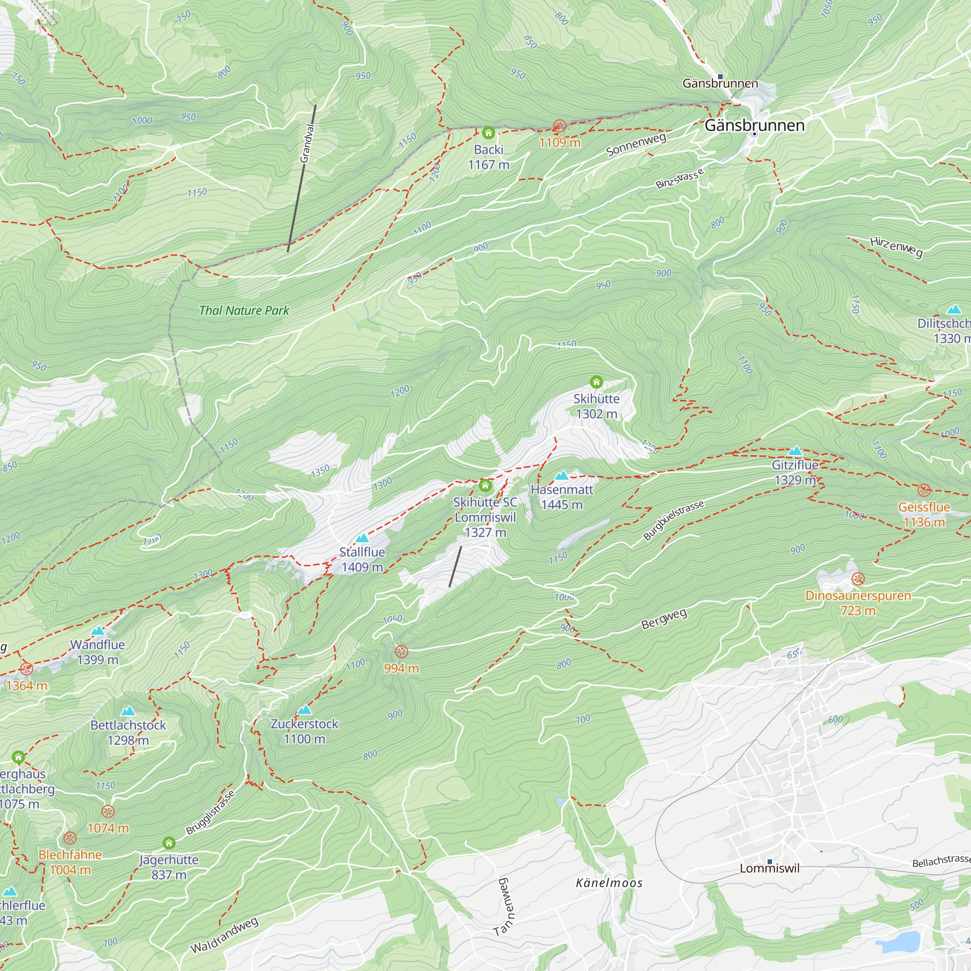 Skihütte SC Lommiswil map