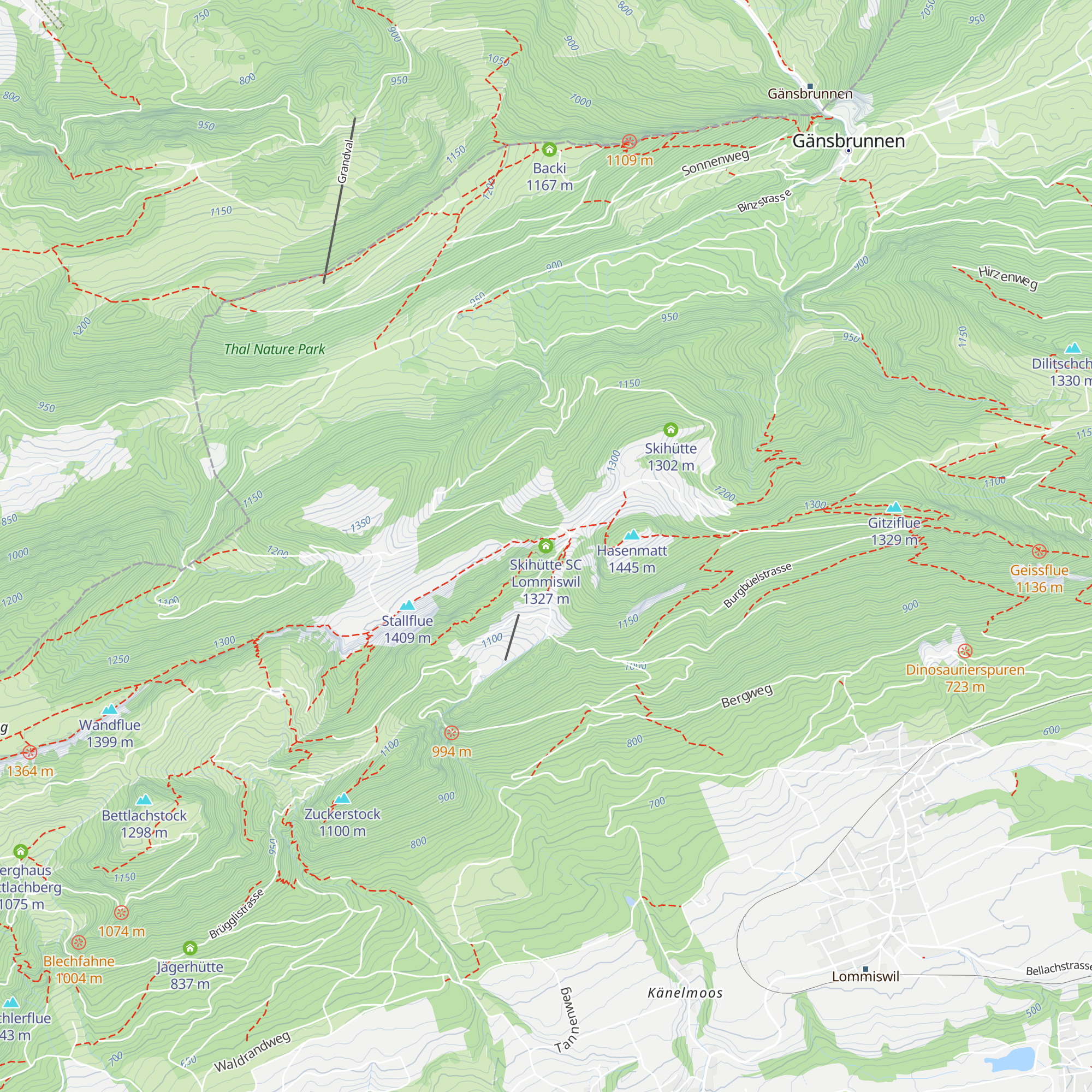 Skihütte SC Lommiswil map