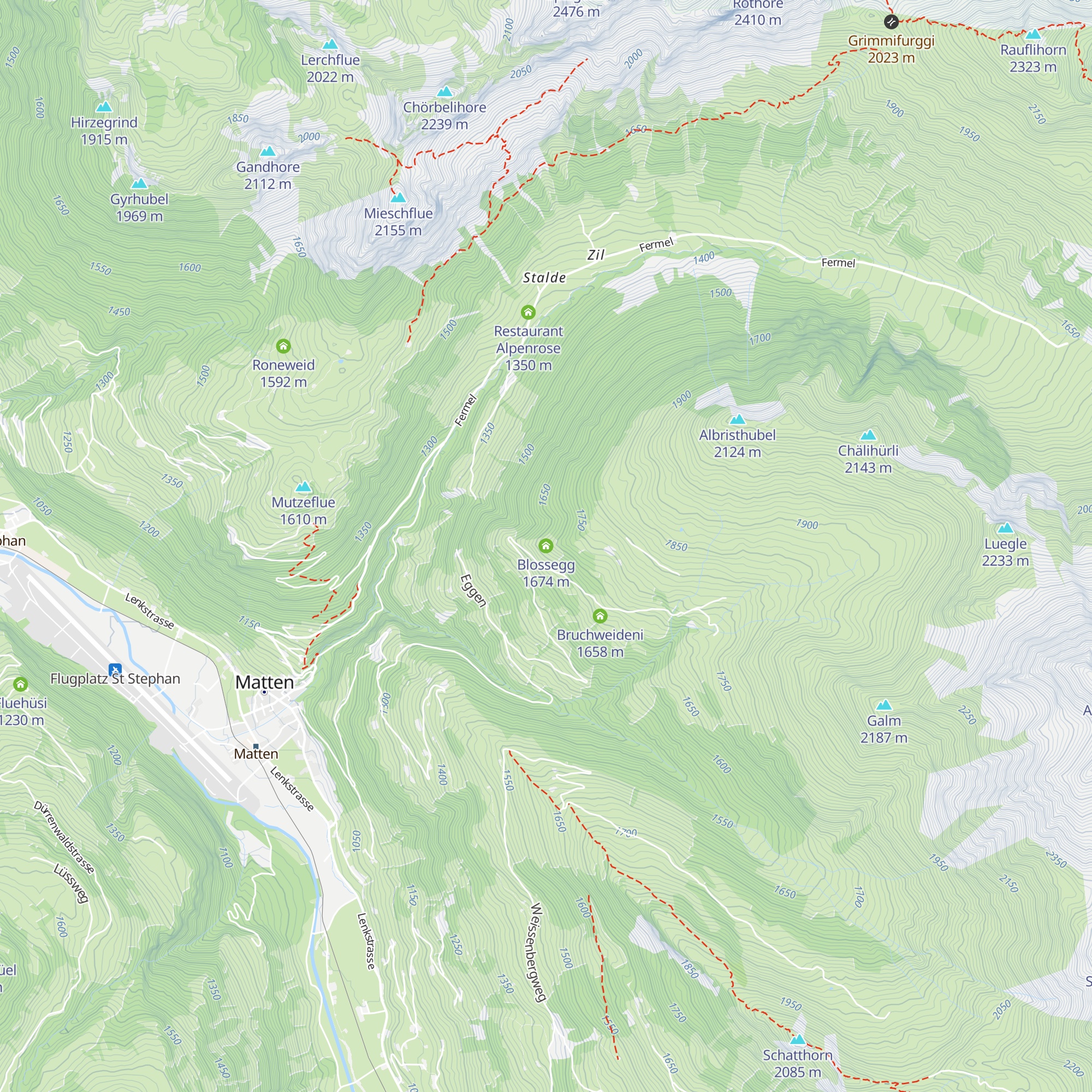 Blossegg map
