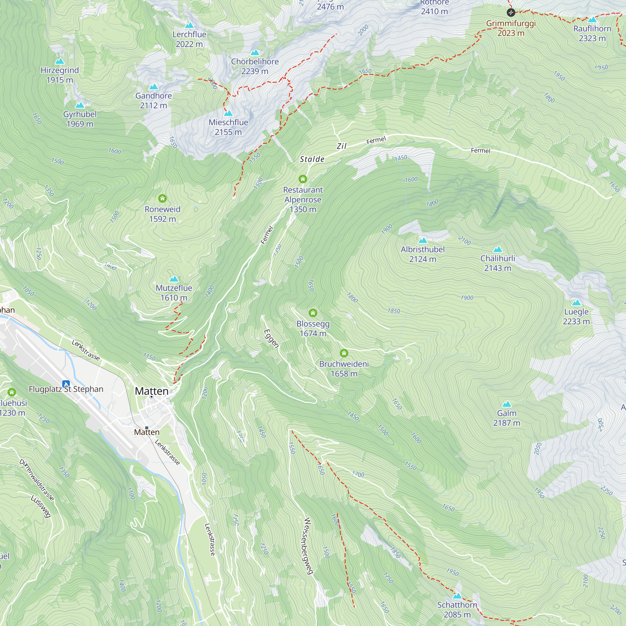 Blossegg map