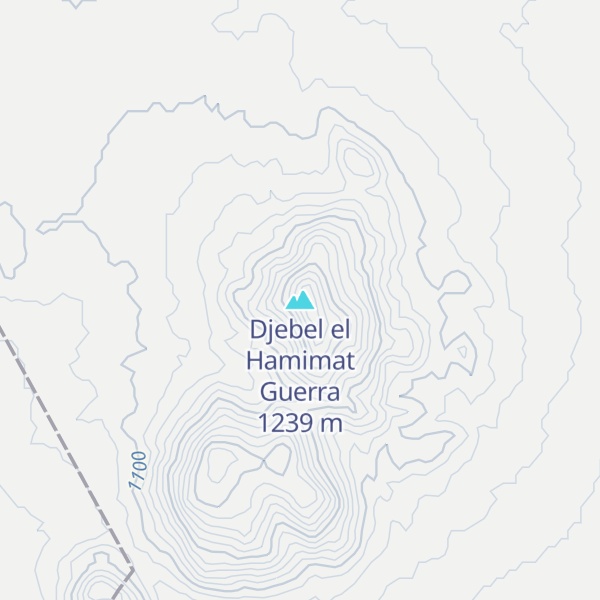 Map of Djebel el Hamimat Guerra