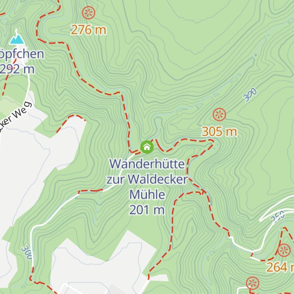 Map of Wanderhütte zur Waldecker Mühle