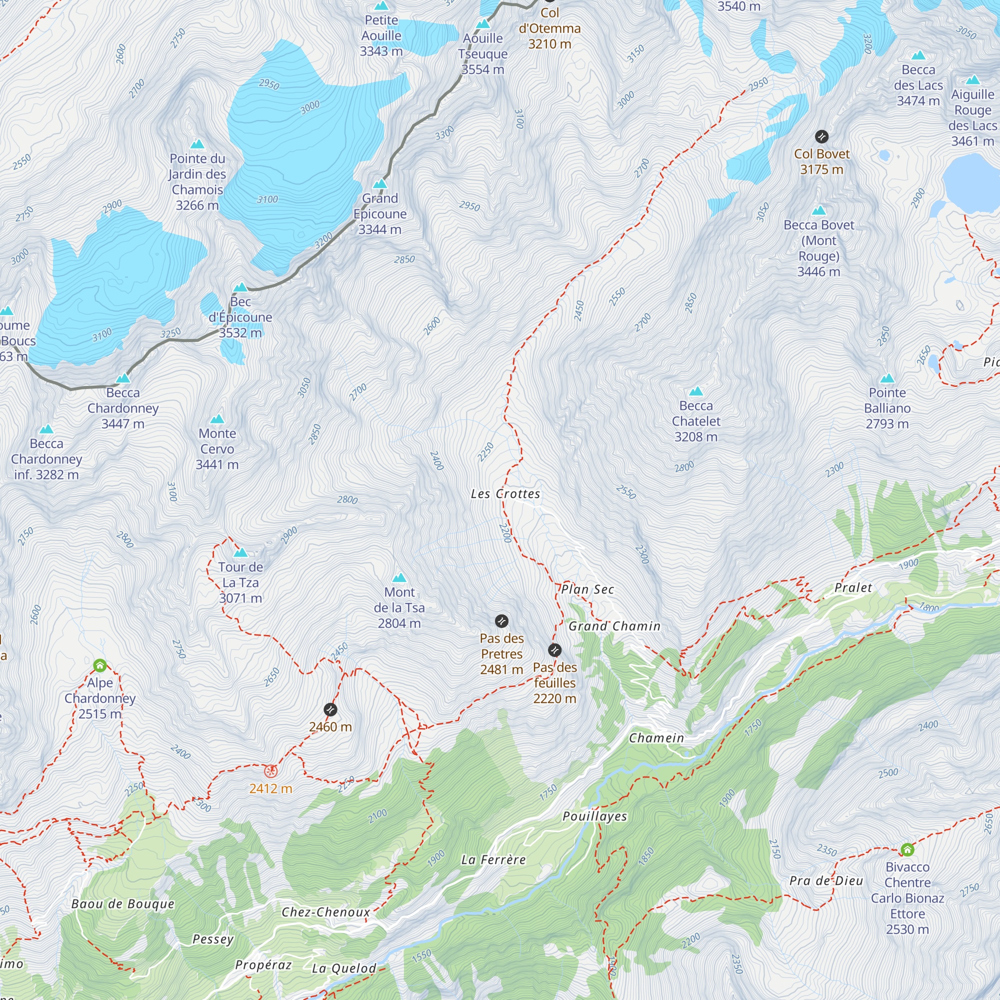 Les Crottes map