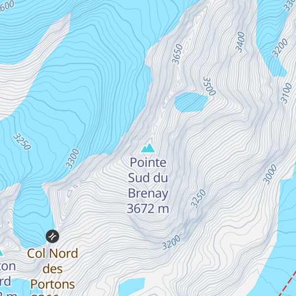 Map of Pointe Sud du Brenay