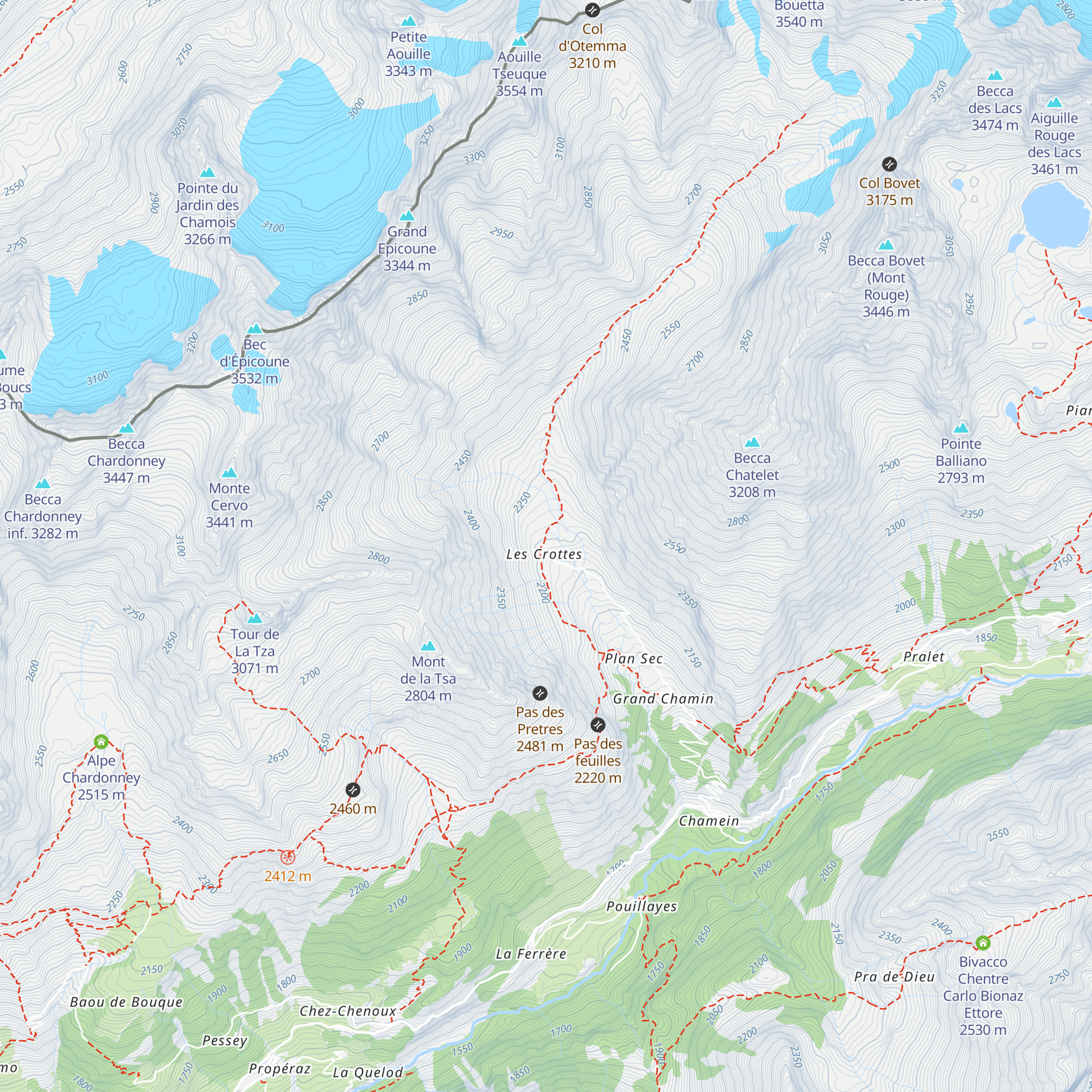 Les Crottes (old stable) map