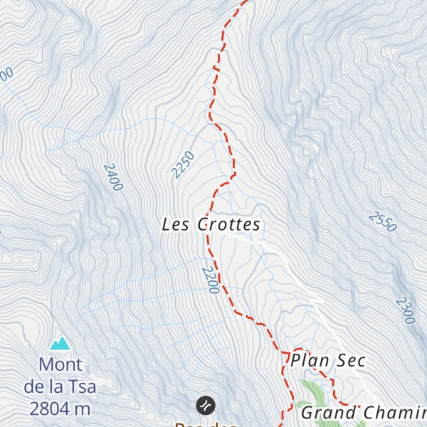 Map of Les Crottes (old stable)