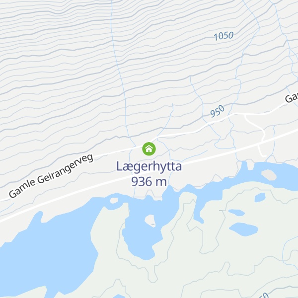 Map of Lægerhytta