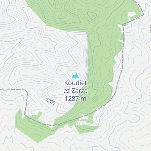 Map of Koudiet ez Zarza