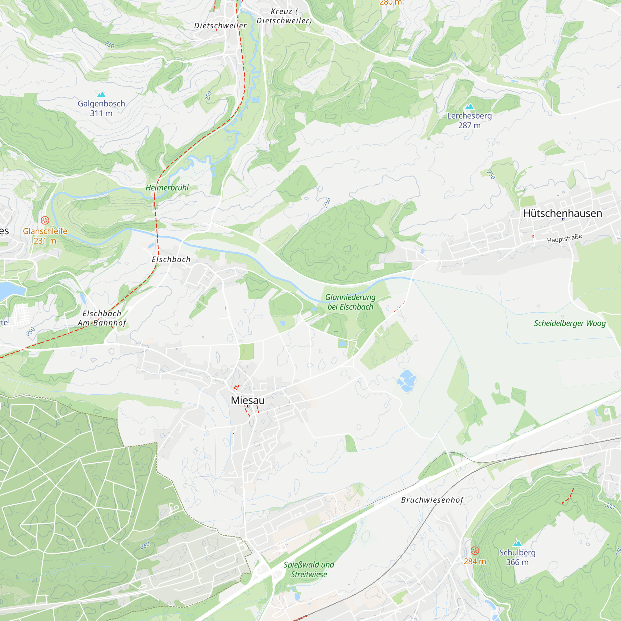 Fischerhütte Angelsportverein Miesau map