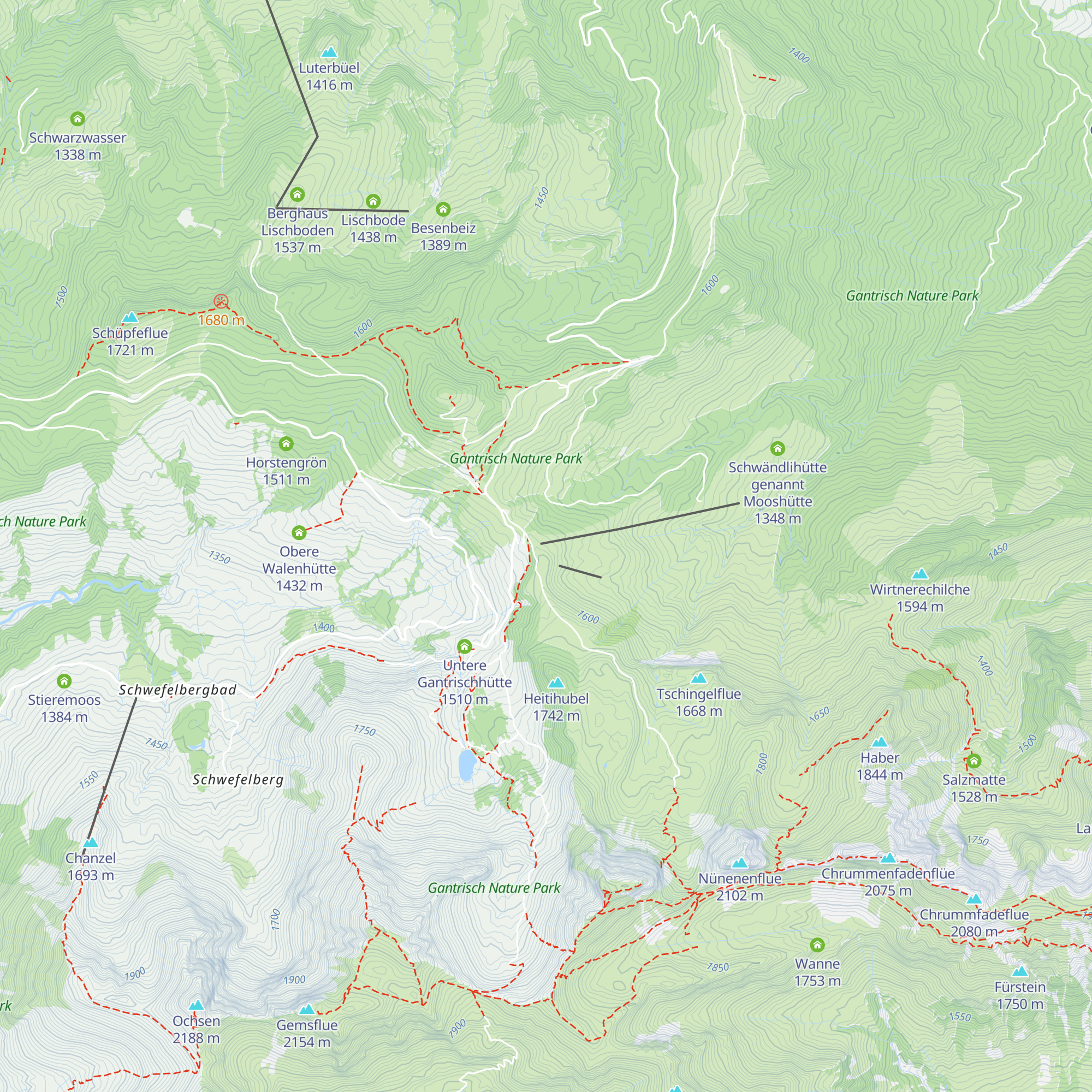 Skilift-Beizli-Gurnigel map