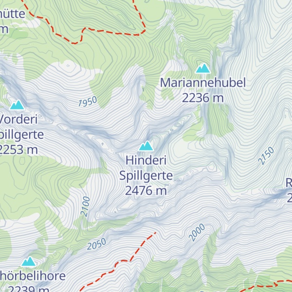 Map of Hinderi Spillgerte