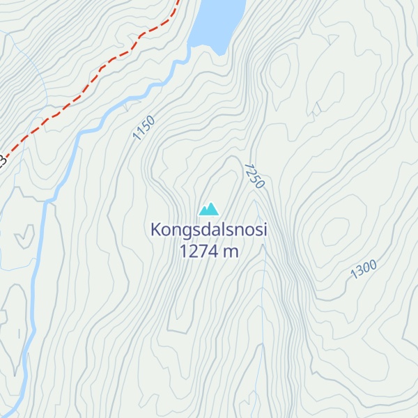 Map of Kongsdalsnosi