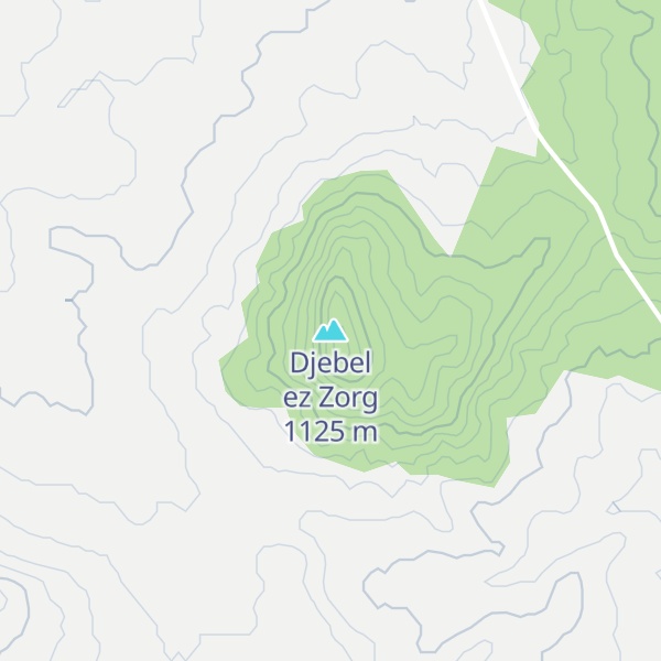 Map of Djebel ez Zorg