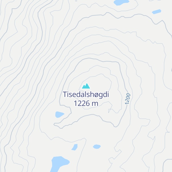 Map of Tisedalshøgdi