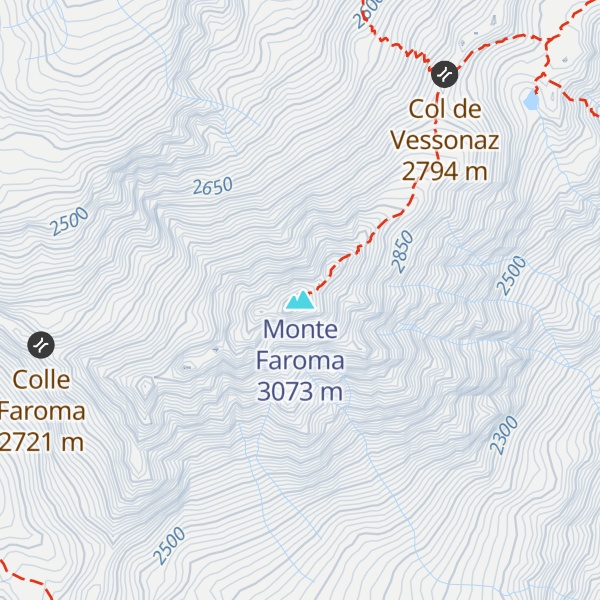 Map of Monte Faroma