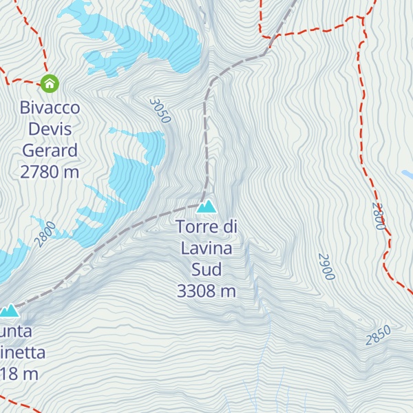Map of Torre di Lavina Sud