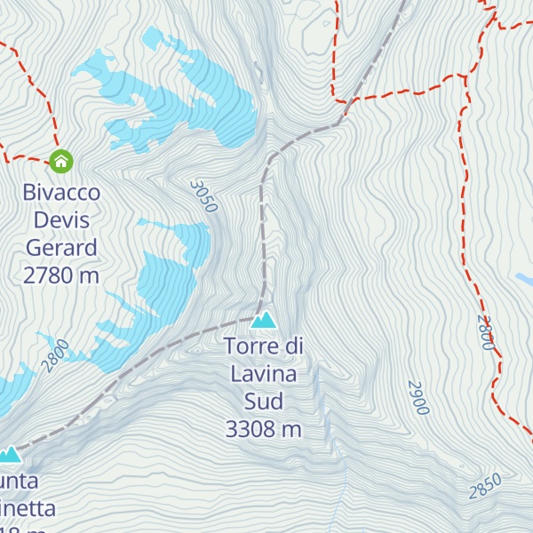 Map of Torre di Lavina Nord