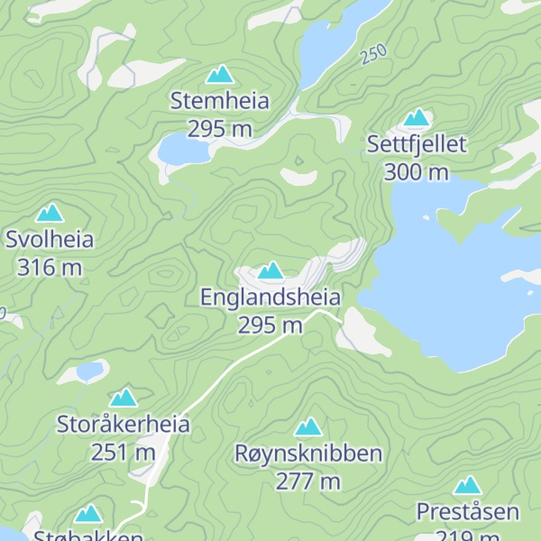 Map of Englandsheia